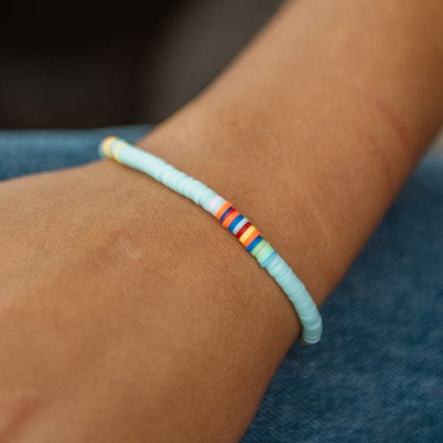 Βραχιόλι fimo - Τιρκουάζ