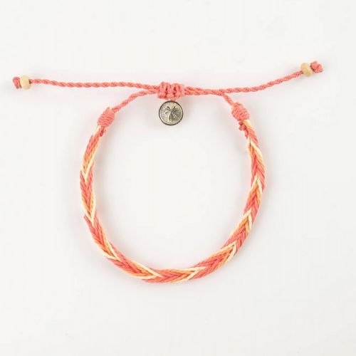 Βραχιόλι κοτσίδα - σομόν