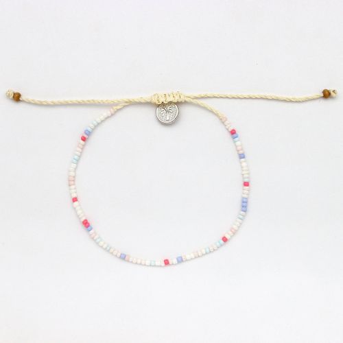 Βραχιόλι mini χάντρες - Λευκό Multi