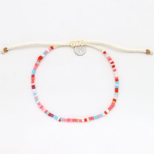 Βραχιόλι mini χάντρες - Κοραλλί