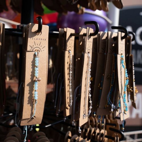 Βραχιόλι με αλυσιδάκι - τιρκουάζ