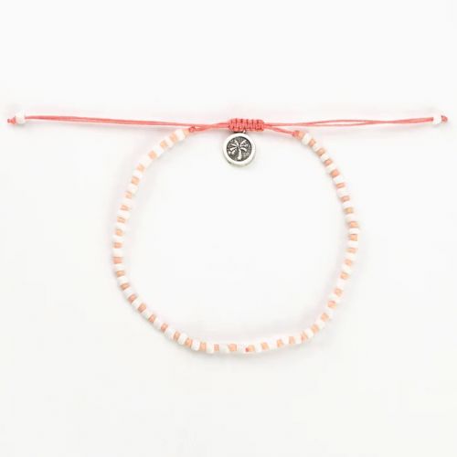 Βραχιόλι με χάντρες - Λευκό σομόν