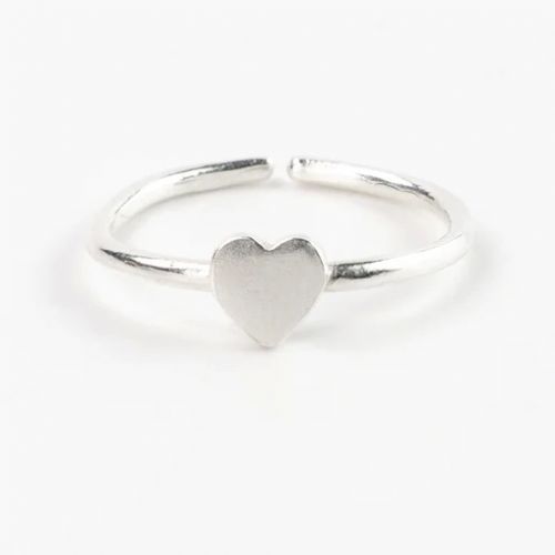 Adjustable, silver plated ring