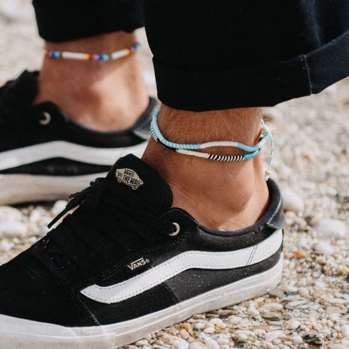 Βραχιόλι ποδιού με κορδόνια - Γαλάζιο