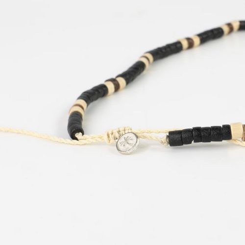 Κολιέ ξύλο καρύδας - καφέ