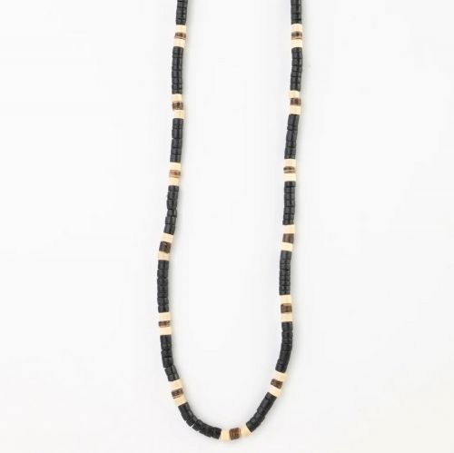 Κολιέ ξύλο καρύδας - καφέ