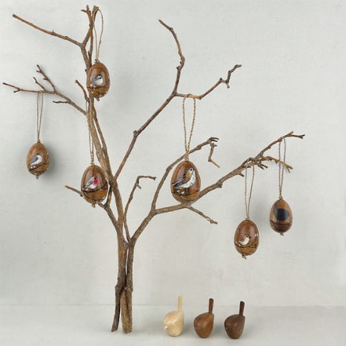 -Bird painted on egg-Sparrow