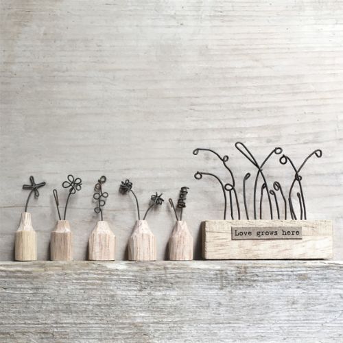 Tiny wire potted plant-Foxglove