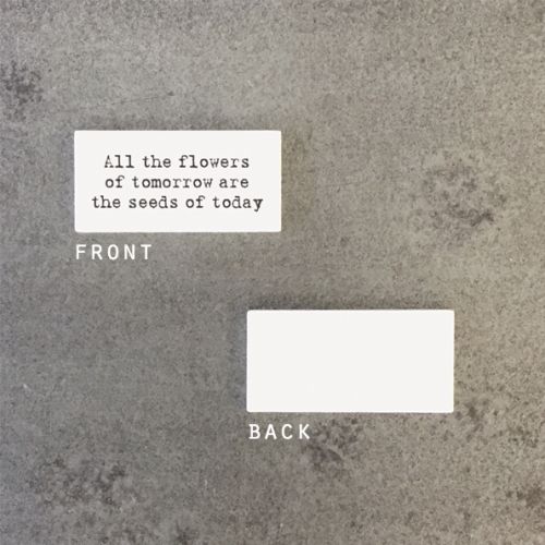 Pack of 10 wood sign-All the flowers