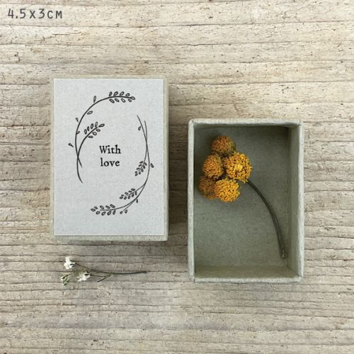 Σπιρτόκουτο αποξ. λουλούδια 4,5εκ. - With love