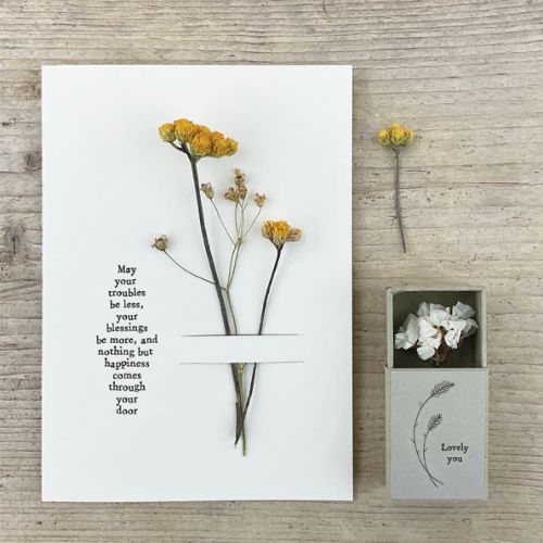 Dried flower matchbox-Lovely you