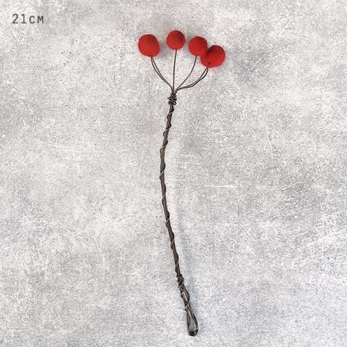 Rusty wire Cow parsley-Red