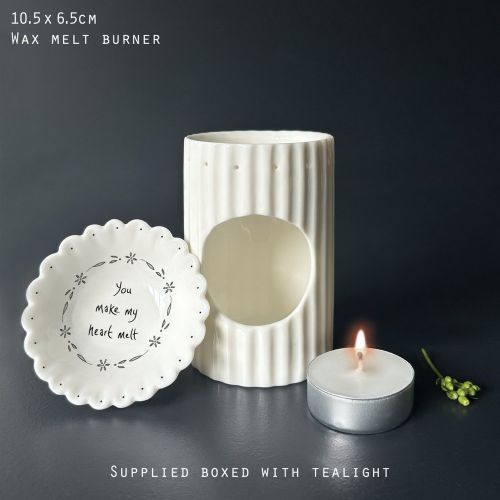 Wax melt burner-You make my heart melt 13,5x9,5 εκ.
