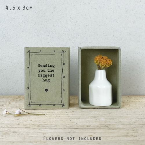 Matchbox vase-Sending you big hug
