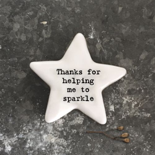 Βότσαλο αστέρι-Thanks for helping me sparkle