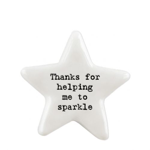 Βότσαλο αστέρι-Thanks for helping me sparkle