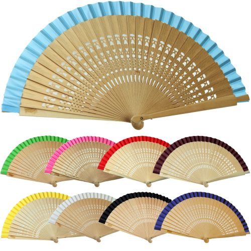 Βεντάλια φυσικό ξύλο cut out 23εκ.