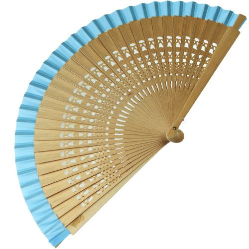 Βεντάλια φυσικό ξύλο cut out 23εκ.