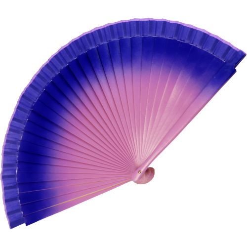 Βεντάλια ξύλινη Ombre 23εκ. διπλής όψης