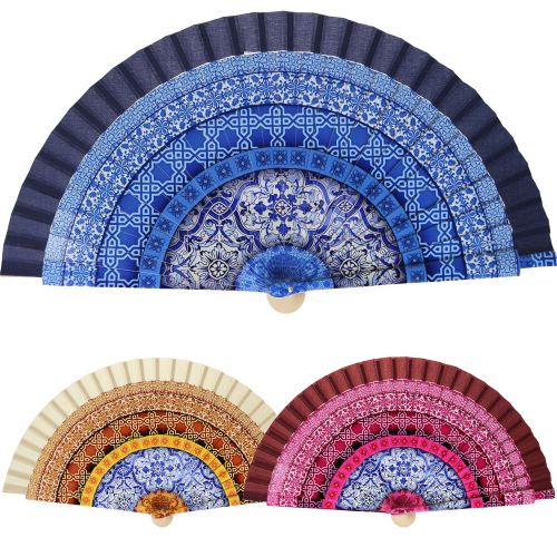 Βεντάλια Mandala 23εκ. ξύλινη