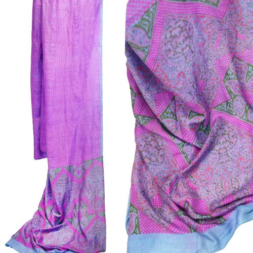 Old rayon sari approx 5m asst'd