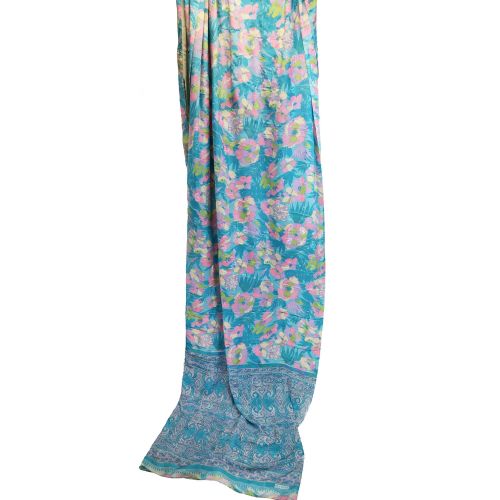 Old rayon sari approx 5m asst'd