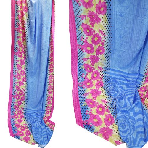 Old rayon sari approx 5m asst'd