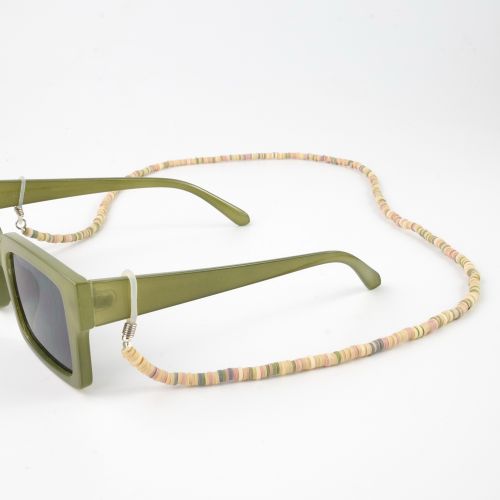 Κορδόνι γυαλιών χάντρες - παστέλ ροζ