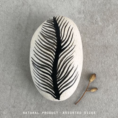 Pebble white-Feather