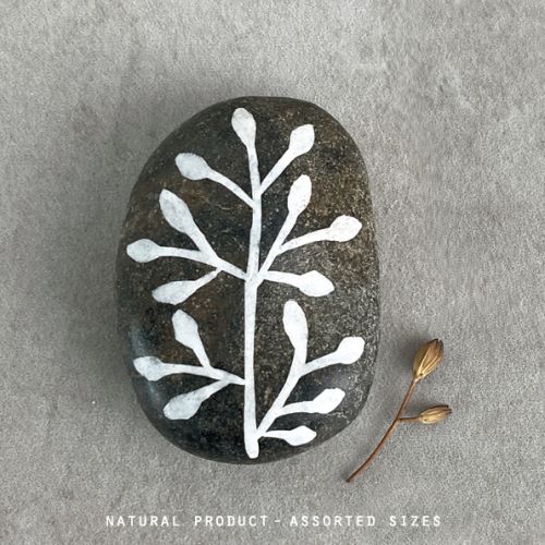 Pebble grey- Twig with leaves