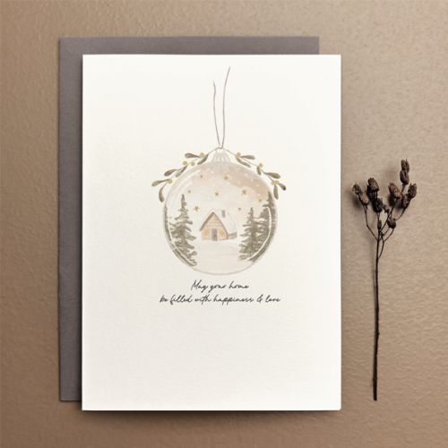 Bauble card-May your home be filled