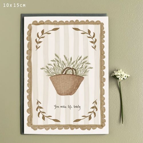 Country living card-You make life lovely