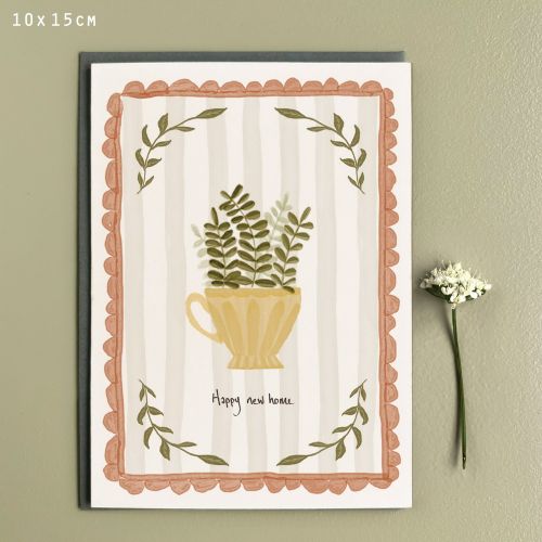 Country living card-Happy new home