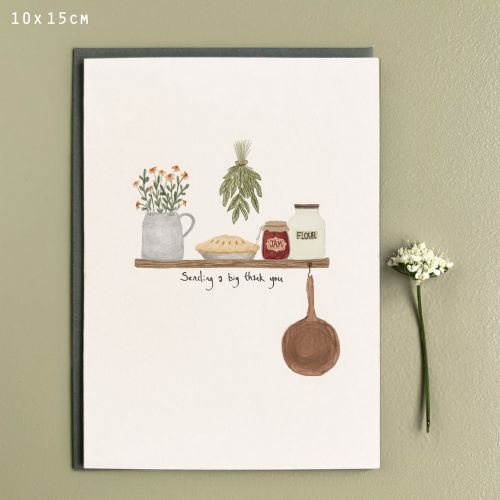 Country collection card-Sending a big thank you