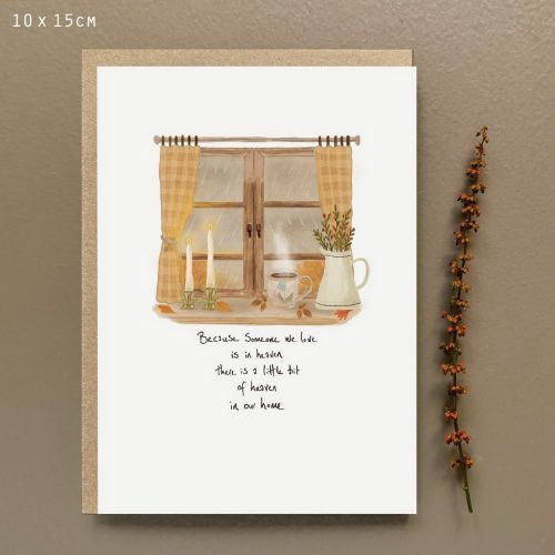 Country window card-Because someone we love