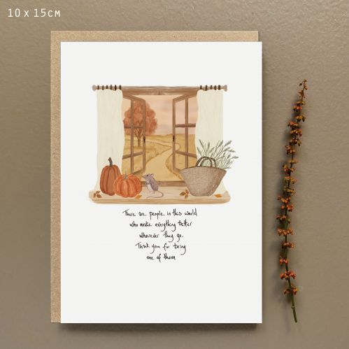 Country window card-There are people in this world