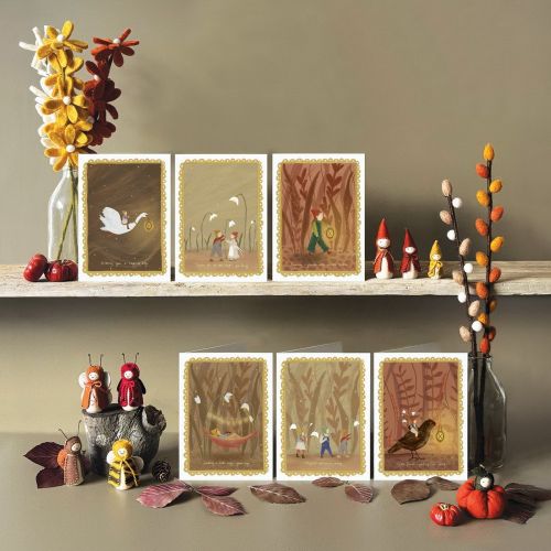 Woodland folk card-Anything possible with a sparkle