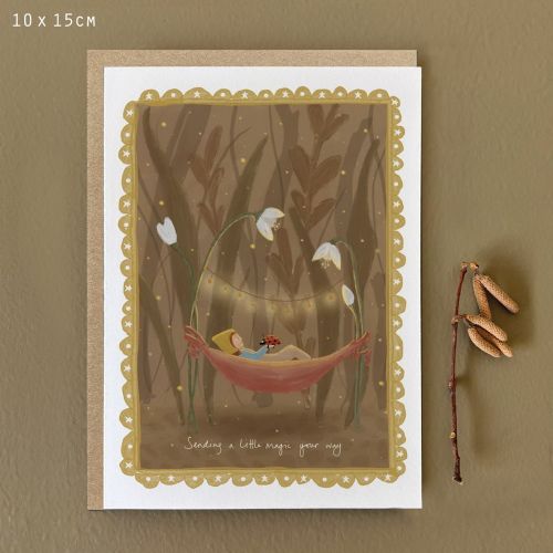 Woodland folk card-Sending a little magic your way