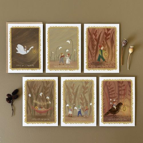 Woodland folk card-Good friends light up the world