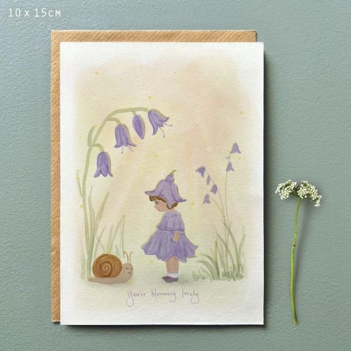 Flower folk Κάρτα-You're blooming lovely
