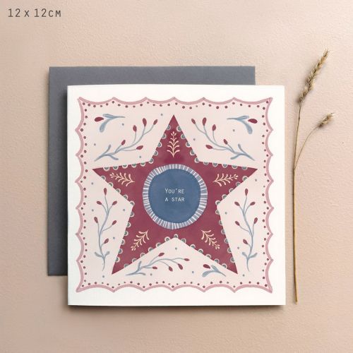 Κάρτα Folk art-You're a star