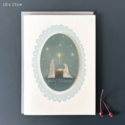 Starry night card-Merry Christmas