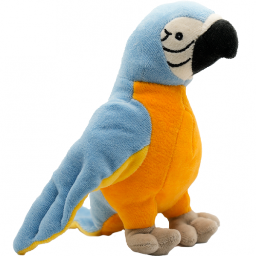 Παπαγάλος μπλε Boris 20εκ. οργανικό βαμβάκι