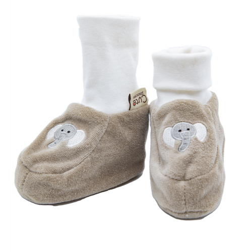 Παπουτσάκια bebe sm - Γκρι Ελέφαντας - Κέντημα