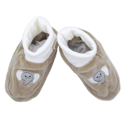 Παπουτσάκια bebe sm - Γκρι Ελέφαντας - Κέντημα