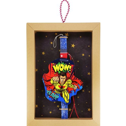 Λαμπάδα Κάδρο Super Hero - WOW
