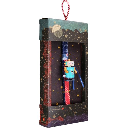 Λαμπάδα Ρομπότ ξύλινο κουρδιστό - Βεραμάν