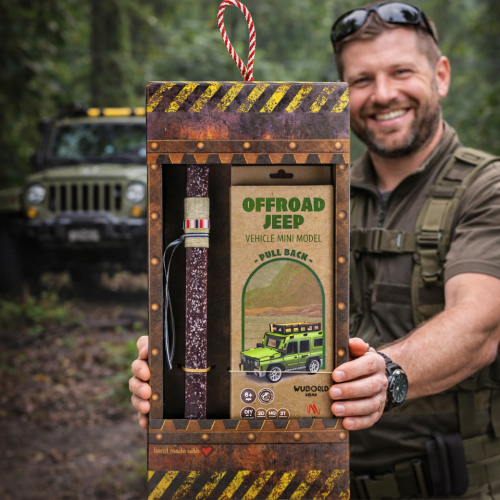 Λαμπάδα Μοντέλο ξύλινο pull back - JEEP