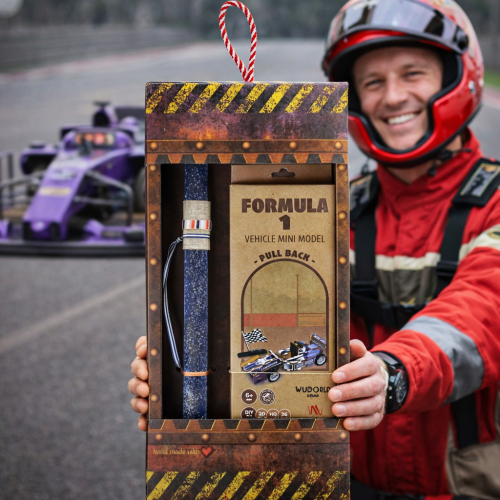 Λαμπάδα Μοντέλο ξύλινο pull back - Φόρμουλα 1