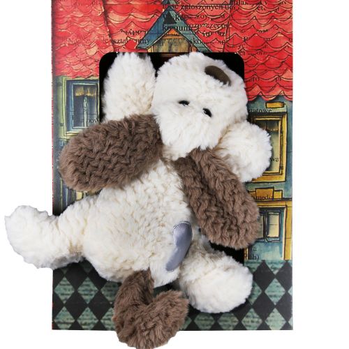 Λαμπάδα Λούτρινο σκυλάκι heart - Silver